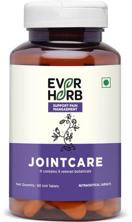 Everherb (By Pharmeasy) Jointcare-Blend Of 9 Powerful Herbs-Joint & Bone Health-Bottle Of 60 Tablets