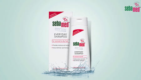 Sebamed Everyday Shampoo 200ml |Ph 5.5 | Normal To Dry Hair | Mild Formula | Gives Moisture & Volume